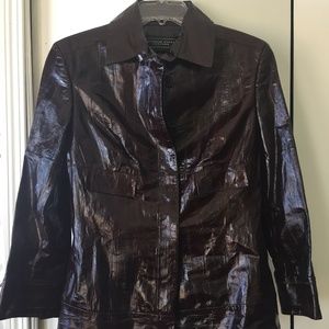 Richard Tyler Couture eelskin jacket brown, like new, no noted flaws, size 10 (8